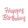 Banner Feliz Cumpleaños Transfronterizo Tema Fiesta de Cumpleaños Decoración Interior y Exterior Banner de Letras Suministros