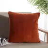 Almohada Moderna Sencilla Moda Doble Cara Color Sólido PVC Suave Alta Elasticidad Algodón PP Cuadrada Cojín para Sofá