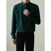 Nueva camisa para hombre estilo chino para otoño, ropa para hombre de estilo ligeramente maduro, versión coreana, camisa de manga larga sin arrugas de seda helada para negocios, moderna