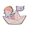 Lindo Dibujo Animado El Principito Hada de las Estrellas Broche Luna Hermosa Insignia Personalizada Rosa Tapa Dura Decorativo Ropa para Regalar