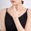 Pulsera Combinada Cuadrada y Redonda Geométrica Simple Xuping, Aleación de Cobre, Joyería Hueca Estilo Ins Japonés y Coreano al por Mayor