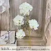 Hortensia Artificial Flores Falsas Flores de Seda Flores Artificiales de Plástico Decoraciones de Sala de Estar de Alta Gama Productos Florales para Bodas