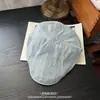 Boina Rayada Vintage para Hombres y Mujeres, Hace que la Cara Parezca Más Pequeña, Estilo Japonés, Artística, Usada Hacia Atrás, Gorra de Moda Urbana