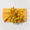 Diadema de Nylon Jacquard Nueva Europea y Americana para Bebé Pañuelo para la Cabeza de Niños Elástico con Flor Linda Accesorios Finos y Cómodos para el Cabello de Bebé