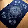 Mantel tradicional teñido con nudos de Zhoucheng, Dali, Yunnan, Mantel para mesa de café, Tela para colgar en la pared teñida con nudos hecha a mano, Tela decorativa para el hogar étnica