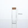 Frasco de tubo de vidro 30 mm transparente subembalagem bambu e tampa de madeira frasco de vidro boca reta frasco de incenso rolha de madeira selado frasco de chá perfumado