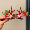 Pinza para el Cabello de Astas de Reno Navideño Accesorios para Tocados 2026 Nuevas Pinzas Laterales para Niños Pinzas Pequeñas Lindas Diadema Navideña
