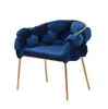Sillón individual, acero inoxidable, lujo ligero, diseño moderno, estilo nórdico, adecuado para salas de estar, hoteles, áreas de recepción y salas de reuniones