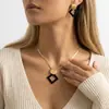 Pendientes de aro con forma de corazón de diamantes de imitación creativos, superventas transfronterizos europeos y americanos, conjunto de joyería elegante y favorecedor