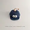 Chapéu de Bebê Desenho Animado Fofo Outono e Inverno Quente à Prova de Vento de Veludo Cotelê com Aba Boné de Beisebol para Meninos e Meninas de Poucos Meses