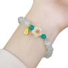 Pulsera de Flor de Cerezo Estilo Mismo de Xiaohongshu, Sensación de Lujo Ligero y Gama Alta, Nueva Pulsera de Cristal de Imitación, Joyería, Mejor Regalo de Cumpleaños para Amiga