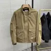 Chamarra de Cuello Alto Casual Streetwear Estilo Ropa de Trabajo para Exteriores Parche Bordado de Moda Nuevo Diseño Temporada Primavera/Otoño Versátil Manga Larga