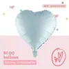 Globo de Foil de Aluminio en Forma de Corazón de 18 Pulgadas Color Único Decoración de San Valentín Decoración de Habitación de Boda Venta al por Mayor