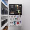Panel Perforado Metálico Universal Herramientas Accesorios Estante de Almacenamiento Tablero Colgante Gancho Multifuncional Estante de Exhibición de Pared