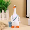 Manualidades de Resina de Pato de Dibujos Animados Transfronterizas Adornos Mochila Linda Transfronteriza Pato Trabajador Decoraciones de Animales de Escritorio