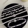 Pulsera de Zirconia Perla Rosa Manta Francesa 2025 Nuevo Lujo Accesible Exquisito de Nicho Joyería de Mano de Alta Gama