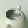 Bule de Chá de Bambu Nevado Pintado à Mão com Cor Sob Esmalte, Conjunto de Chá de Cerâmica, Alto Valor Estético, Bule para Uso Doméstico, Bule Pequeno para Entusiastas de Chá
