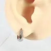 Pendientes de Cobre con Circonita en Forma de Anillo de Espiga de Trigo Hebilla de Oreja Pinza de Oreja para Mujer Lujo Accesible Estilo Ins Pendientes Accesorios de Joyería