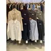 Liquidação, Sem Devoluções ou Trocas. Camisa de Veludo Color Block Simples Estilo Old Money Solta Emagrecedora com Bolso Manga Longa para Mulheres 8816