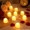 Velas Electrónicas LED tipo Velita de Té Velas Decorativas para Bodas y Cumpleaños Velas Electrónicas de Luz Prismaticas Transparentes