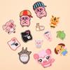 Nuevo Parche de Tela Bordado de Animales de Dibujos Animados para Personas Sociales Douyin Cerdo Lindo Combinación Parche con Logo Bordado Parche Venta Directa