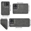 Alfombra de Piso Jacquard de Imitación Cachemira Alfombra Absorbente para Pies de Baño Alfombra para Puerta de Baño Antideslizante Alfombra para Dormitorio Junto a la Cama Alfombra Resistente al Desgaste