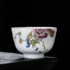 Yingqing pintura dorada hecha a mano pura taza de té azul y blanco juego de té Taza de té tazón de té de cerámica taza individual taza maestra