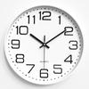 Reloj de pared para sala de estar moderno simple reloj para el hogar dormitorio silencioso reloj de pared redondo de cuarzo 12 pulgadas 30 cm