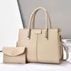 Bolsas femininas mais vendidas no exterior, conjunto de duas peças da moda, bolsa de ombro, bolsa transversal, bolsa de mão para o dia a dia