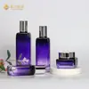 Garrafa Cosmética de Vidro de Alta Qualidade 50G-120Ml com Ombro Arredondado, Frasco Quadrado Plano, Tampa Quadrada Redonda, para Creme, Essência, Loção