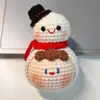 Nuevos adornos navideños lindos hechos a mano a crochet transfronterizos, colgantes de ganchillo para decoración de árbol de Navidad, venta al por mayor para comercio exterior