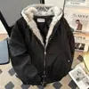 Chaqueta de Algodón con Cuello de Piel Cleanfit Zuo Shan Diao para Hombres y Mujeres, Abrigo de Algodón Cálido a Prueba de Frío Estilo Americano de Invierno, Ropa de Abrigo Engrosada