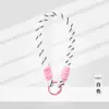 Lanyard color macaron color con hebilla de resorte corta llavero lanyard cuerda anti-pérdida aro único lanyard para teléfono lindo en stock