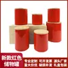 Latas seladas de cerâmica vermelha estilo nórdico para armazenamento de café e chá latas de armazenamento de cereais para cozinha atacado
