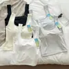 Regata Quadrada com Design Amigo da Pele, Costas Bonitas, Bojo no Peito, Novo Estilo Primavera/Verão, Roupa Íntima, Camisola, Blusa de Algodão Tencel, Básica Versátil