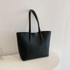 Bolso de Viaje Texturizado Simple para Mujer Bolso de Hombro de Gran Capacidad Casual Vintage Otoño 2024 para Mujer Bolso de Axila Bolso Tote