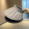 Sombrero de Sol de Verano para Mujer Estilo Coreano de Copa Abierta Anti-ultravioleta de Ala Ancha Sombrero Parasol para Mostrar el Rostro Pequeño Sombrero de Sol de Concha para Exterior
