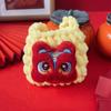 Bolsa festiva de lana para Año Nuevo de mascotas, bolsa de león, gato rico, perro, regalo de Año Nuevo, sobre rojo, venta al por mayor de fábrica