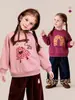 Ropa Infantil Amila 2026 Invierno Nueva Sudadera de Forro Polar para Niñas Dibujo Animado Gruesa Cálida Superior para Niños