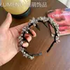 Diadema elegante y lujosa estilo coreano con pedrería, nuevo diseño de nicho de moda, diadema completamente de pedrería con dientes, accesorio para el cabello antideslizante