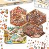 Inferel. Yo es la 2ª Serie de Calcomanías de Paisaje Estéreo 3D en Negocios Hoy decoración de escena diy