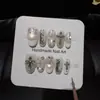 Estrela Prateada InglêsPuro Desejo Base Transparente Glitter Fino Flocos Prateados Estrelas Pintado à Mão Inglês 3D Strass Incrustado Cruz Arte de Unha