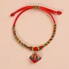 Pulseira de Corda Colorida do Festival do Barco Dragão Corda Vermelha Tecida à Mão Infantil Bebê Pequeno Zongzi Corda de Mão Presente de Lote Festival de Maio