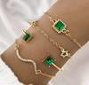 Novo Conjunto de Pulseiras de Corrente da Amazon para Mulheres, Pulseiras Simples Retrô Multicamadas Europeias e Americanas, Atacado de Joias Transfronteiriças