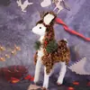 Adornos de Reno Navideño, Accesorios para Fotos, Decoraciones Navideñas, Decoración de Ambiente para Mesa y Ventana, Pequeños Renos Realistas