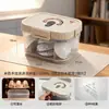 Juego de Té, Caja de Almacenamiento Grande a Prueba de Polvo, Tetera Kung Fu Estilo Camping al Aire Libre, Copa de Vino, Caja de Almacenamiento Multifuncional con Drenaje de Doble Capa