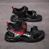 Sandalias para Niños 2026 Verano Nuevo Estilo Niños Medianos y Grandes Punta Abierta Suela Suave Ligero Velcro Amortiguación de Aire Casual Zapatos de Playa Modernos