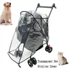 Carrinho de Passeio Transparente para Pets ao Ar Livre Capa de Chuva Eva, À Prova de Chuva, Poeira e Frio, Capa de Chuva Poncho para Gatos e Cachorros, Atacado do Fabricante