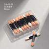 Arte de uñas polvo aurora espejo mágico polvo de espejo mágico palo de esponja doble palo de degradado de viñeteado herramienta de belleza desechable para maquillaje