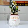 Artesanato Escandinavo Novo de Natal Papai Noel Vasos de Cerâmica para Flores de Natal Exportação Exportação Vasos de Flores Árvore de Natal